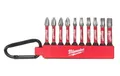 Milwaukee SHOCKWAVE Bitset Bitsatz Karabiner 10tlg T15 T20 T25 T30 T40 PH2 PZ2