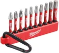 Milwaukee Accessoires carabiner 10-delig shockwave bits - 4932480
