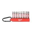 Milwaukee Shockwave Impact Duty Bit Set 10Pc Carabiner Holder 4932480941