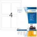 HERMA 8882 Flaschenetiketten A4 Inkjet 90x120 mm weiß Papier glänzend 40 St.
