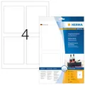 HERMA 8882 Flaschenetiketten A4 Inkjet 90x120mm 40 Stück Papier glänzend weiß