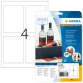 Herma Flaschenetiketten, Inkjet, A4, 90 x 120 mm, aus Glossy-Papier, weiß, perma