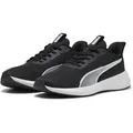 Laufschuh PUMA "FLYER LITE 3", Gr. 45, schwarz-weiß (puma schwarz, puma weiß), Textil, sportlich, Schuhe