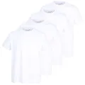 Götzburg Herren T-Shirts mit Rundhals-Ausschnitt, Kurzarm (DE/NL/SE/PL, Alphanumerisch, L, Regular, Regular, 4 x Weiß)