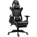 Gaming Stuhl Chair Racing mit Fußstütze und ergonomsichen 4D-Armlehnen