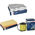 BOSCH Inspektionspaket Ölfilter Luftfilter Innenraumfilter für VW Touran 1.6