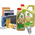 INSPEKTIONSKIT + 5LT ÖL CASTROL EDGE 5W40 FILTERSET BOSCH VW GOLF 5 V 1K 1.9 TDI