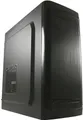 LC Power Classic 7034B - Midi Tower - ATX - ohne Netzteil - Schwarz, Gebürstetes Aluminium / Schwarz - USB/Audio (LC-7034B-ON)