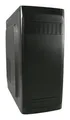 LC-POWER LC-7034B Midi-Tower Gehäuse | ATX, Micro-ATX & Mini-ITX | 360 mm GPU Support | 150 mm CPU-Kühler | USB 3.2 & USB 2.0 | Schwarz mit gebürsteter Aluminium-Front