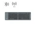 Hama Faltbare Tastatur (Mini-Tastatur Bluetooth, Wireless, für Tablet/iPad) Ultra-Slim-Bluetooth-Tastatur (kompakt, universell einsetzbar, robust)