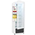 Exquisit Glastürkühlschrank, 280l Getränkekühlschrank mit LED, Umluft, 5 verstellbare Ablagen, CoolPro, GKS5260-GT-431D weiss