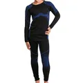 Gomati Kinder Thermo Unterwäsche Set - Seamless - Blau 146-152
