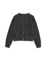 VERO MODA Damen Vmzuzu Ls V-Neck Cardigan, Dark Grey Melange, XS