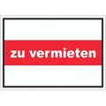 HB-Druck Aufkleber zu vermieten Aufkleber mit Text Werbeaufkleber, wetterfest, UV-beständig, kratzfest