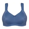 Susa Minimizer BH Damen ohne Bügel I London I Damen-BHS mit Minimizer Schnittform, verkleinert die Brüste optisch I Gemoldete Cups, breite Träger I royal Blue I 90C
