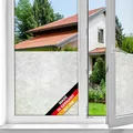 d-c-fix Fensterfolie Reispapier - 45 cm x 2 m – selbstklebende Sichtschutzfolie mit modernem Muster für Glasflächen – selbsthaftend, blickdicht, dekorativ