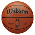 Wilson Basketball NBA AUTHENTIC SERIES, Outdoor, Tackskin Gummi, Größe: 7, Braun