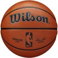 WILSON Basketball NBA Authentic Series, outdoor, Größe 7, braun, 600 Gramm, Trainingsball