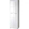 Garderobenschrank "ADANA", BxHxT: 59 x 197 x 37 cm, Holz - weiss