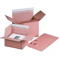 karton-billiger Versandkarton Versandschachtel mit Automatikboden, Selbstklebestreifen und Aufreißfaden - Höhenvariabel, in 15 Größen, 10Stück (A3+ - 460 x 309 x 180–300mm)