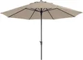 Madison Sonnenschirm Timor Luxe 400 cm / 4 m Kurbelschirm Marktschirm, LxB: 279x400 cm, UV-Schutz 50+ / mit Kurbel / wasserabweisend