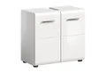 xonox.home Waschbeckenunterschrank Weiß Hochglanz Melamin Modern 60x54x32 cm