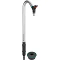 Gardena Sprinklersystem Pipeline Garten-Wasserhahn: Schwenkbarer Hahn, Anti-Splash Hahnverbinder, Regulier- und Absperrventil, Montage ohne Werkzeug (08252-20)