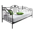 moebel direkt online Day-Bed / Einzelbett / Metallbett schwarz