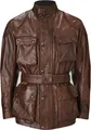 Belstaff Trialmaster Motorrad Lederjacke, braun, M