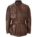 Belstaff Trialmaster Motorrad Lederjacke, braun, Größe M für Männer