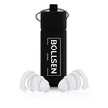 BOLLSEN Life+ Ohrstöpsel zum Schlafen – Silikon-Ohrstöpsel mit Geräuschdämpfung – 24 dB SNR Lärmschutz – Angenehm zu tragen, Tag und Nacht – Langlebig und bis zu 100-mal wiederverwendbar (1)