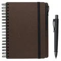 FABER-CASTELL Notizbuch ca. DIN A5 blanko, espresso Hardcover 180 Seiten, 1 Set