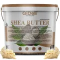 Sheabutter 1kg Unraffiniert A-Grade Handgeknetet Natur Körperbutter GiDeli