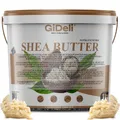 GiDeli Sheabutter 1kg im Eimer - Karitébutter Natürlich und Unraffiniert - Nussfett des Karitébaums intensiv feuchtigkeitsspendende - Bodybutter mit Regenerierender Wirkung