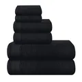 Ultra Soft 6erPack BaumwollHandtuchSet, enthält 2 übergroße Badetücher 70 x 1...