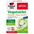 2x DOPPELHERZ Vegetarier Vitamine+Mineralstoffe aktiv 30 ST