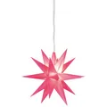 LED Weihnachtsstern rosa mit 1 warmweißen LED Ø=12cm Batteriebetrieb Sterntaler