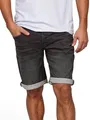 MUSTANG Jeans Shorts Herren Stretch Kurz Regular Fit Chicago Real X Kurze Hosen Sommer Denim Einfarbig Grau w40, Größe:W 40, Farbe:Dark Grey Denim (881)