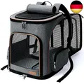 Lekesky Erweiterbar Katzenrucksack Hunderucksack für Katzen und Kleine Hunde, 