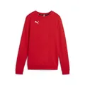 Puma Damen Teamgoal Casuals Crew Neck SWE Strickpullover, Puma Red-Puma White, M EU