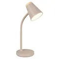Reality Leuchten PONGO LED-Tischlampe Tischleuchte Braun Sandfarben Kunststoff