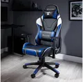X Rocker Agility eSports Gaming-Bürodrehstuhl - blau/schwarz