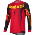 Alpinestars MX Jersey Supertech Scenz - Rot/Schwarz/Gelb