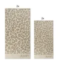JOOP! 1707 Leo Handtuchset 2x Handtuch 2x Gästetuch, Creme, UVP: 66,90 €
