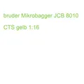 bruder Mikrobagger JCB 8010 CTS gelb 1:16 (4001702620035)