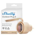 Shelly Outdoor Plug S Gen3, WLAN Smarte Steckdose für den Außenbereich, IP44, Matter-Zertifiziert, 12A, 2500W, Außenbeleuchtung, Leistungsmessung, Außenautomatisierung, Alexa, Google, Apple Homekit