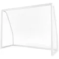 COSTWAY Fußballtor, 245 x 90 x 182 cm, für Kinder, Garten, outdoor weiß 182 cm x 245 cm x 90 cm