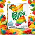 Fruit Roll-Ups Tropical Tie-Dye 10 Pack (Einzelpackung mit 141g)