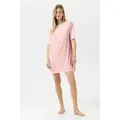 Mey Nachthemd Mey Damen Bigshirt Serie Pure Chic Uni Nachthemd (1-tlg) rosa XS (36)