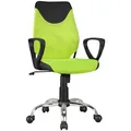 FineBuy Kinder-Schreibtischstuhl Terni für Kinder ab 6 mit Lehne, Kinder-Drehstuhl Kinder-Bürostuhl ergonomisch, Jugendstuhl höhenverstellbar Grün